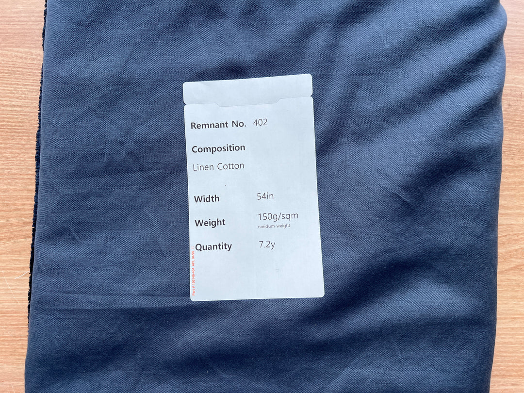 Remnant Fabric #402 - Linen Cotton - 7.2y