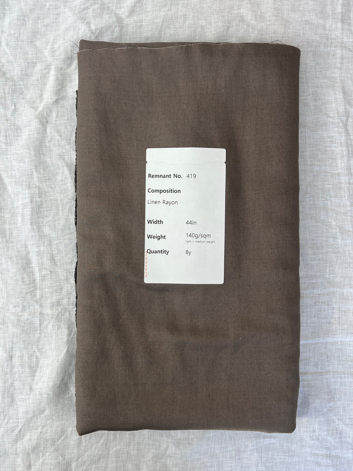 Remnant Fabric #419 - Linen Rayon - 8y