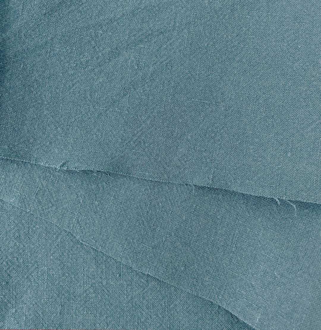 High Twisted Linen Fabric 14s Medium Weight Blue 6769