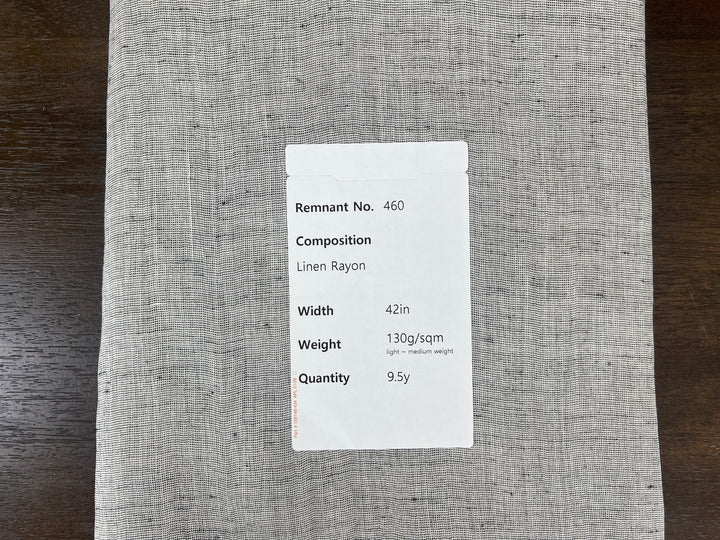 Remnant Fabric #460 - Linen Rayon - 9.5y