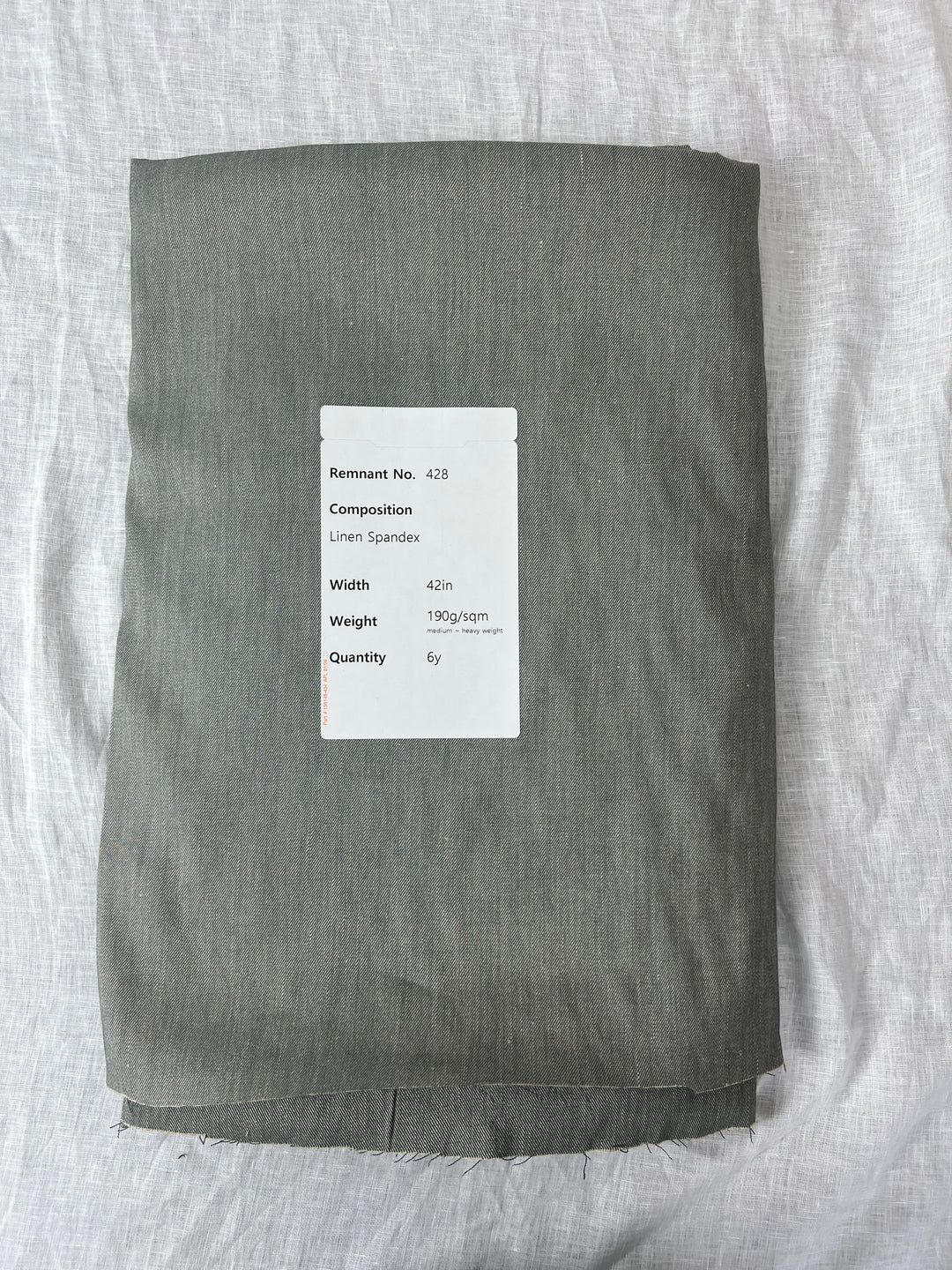 Remnant Fabric #428 - Linen Spandex - 6y