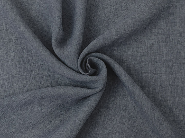 100% Linen Chambray Fabric – High Twisted 21s Yarn, Crisp & Cool, Pre-Washed 7703 7734 7539 7926 7541 6855 6857 7675