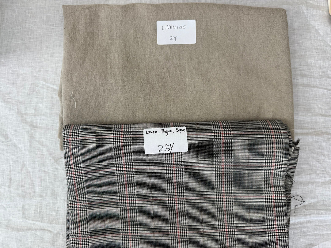 24 y of Woven Fabric of Linen - Surprise Box No.44