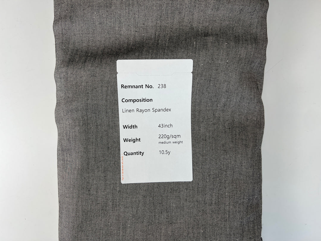 Remnant Fabric #238 - Linen Rayon Spandex 10.5y