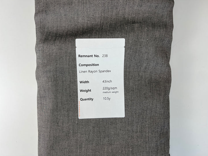 Remnant Fabric #238 - Linen Rayon Spandex 10.5y