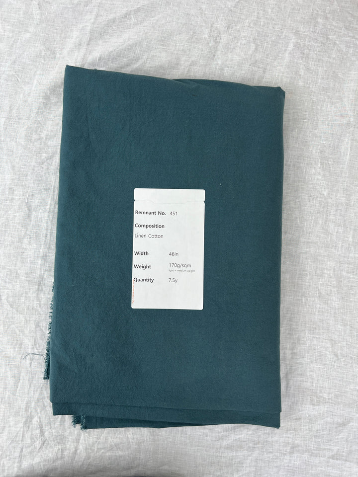 Remnant Fabric #451 - Linen Cotton - 7.5y