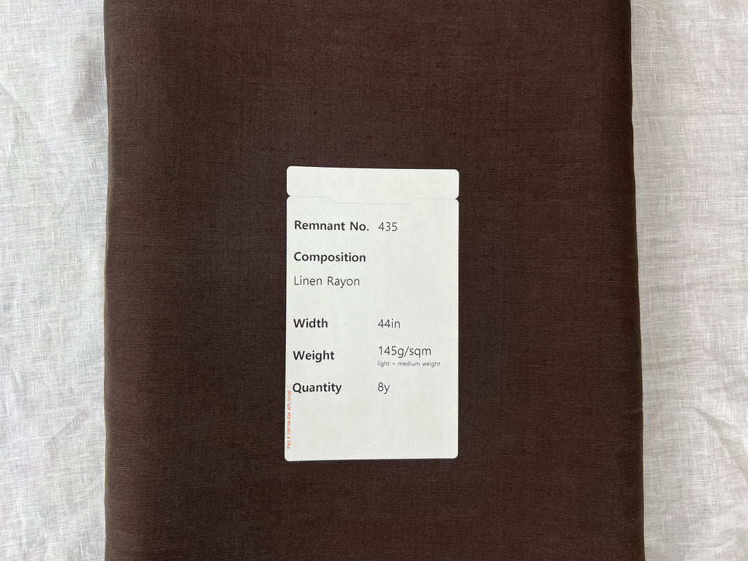 Remnant Fabric #435 - Linen Rayon  - 8y