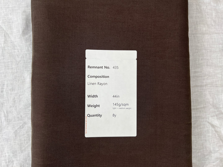 Remnant Fabric #435 - Linen Rayon  - 8y