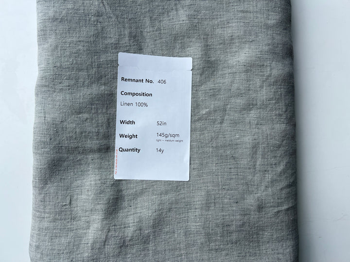 Remnant Fabric #406 - Linen 100% - 14y