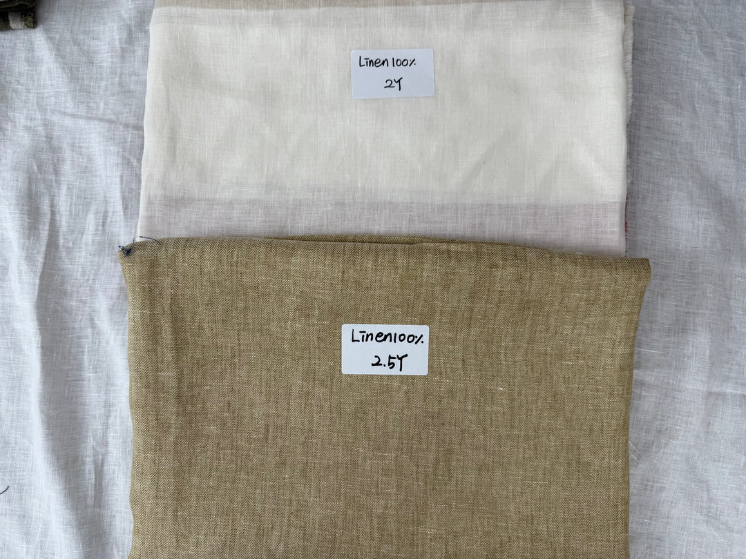 24.5 y of Woven Fabric of Linen - Surprise Box No.37