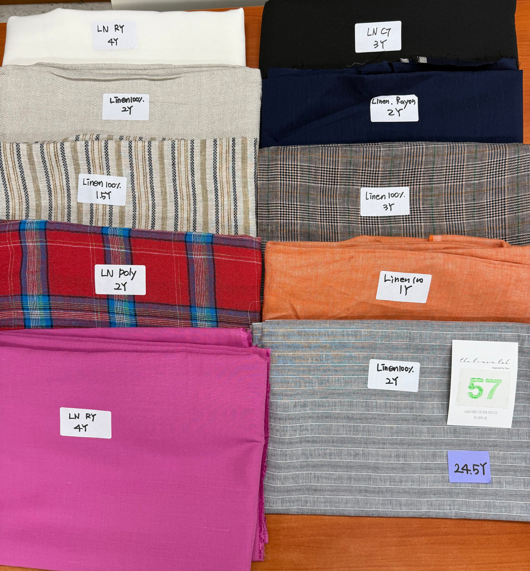 24.5 of Woven Fabric of Linen - Surprise Box No.57