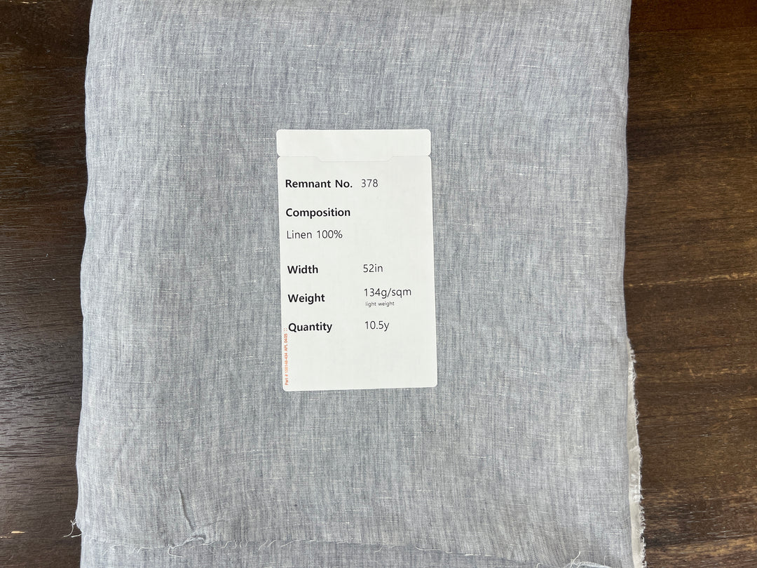 Remnant Fabric #378 - Linen 100% - 10.5y