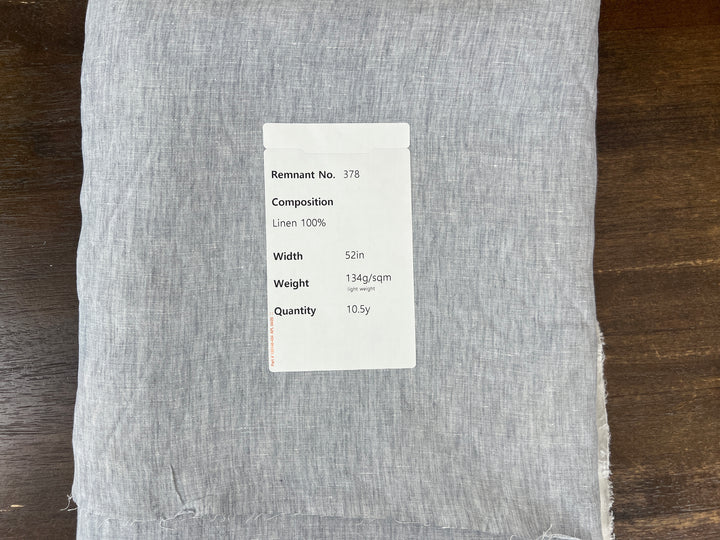 Remnant Fabric #378 - Linen 100% - 10.5y