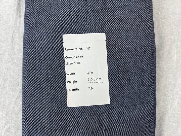 Remnant Fabric #447 - Linen 100%  - 7.8y
