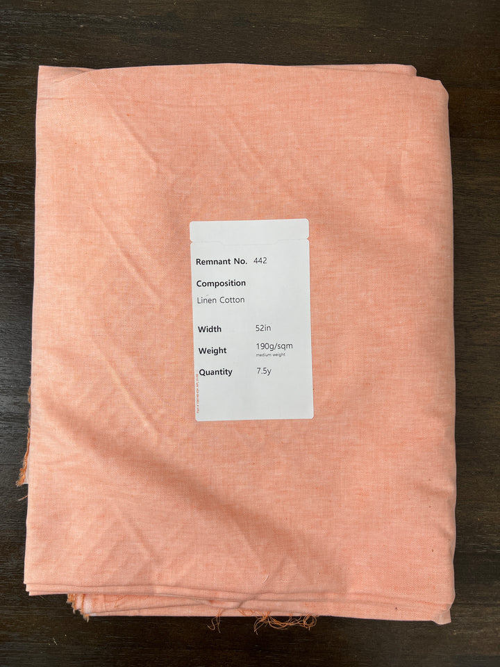 Remnant Fabric #442 - Linen Cotton  - 7.5y