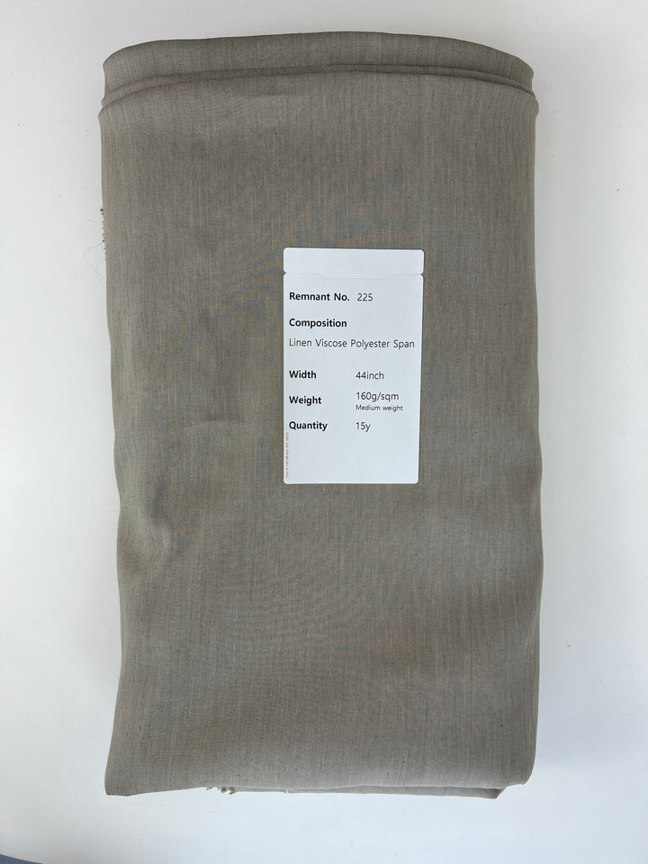 Remnant Fabric #225 - Linen Viscose Polyester Span 15y