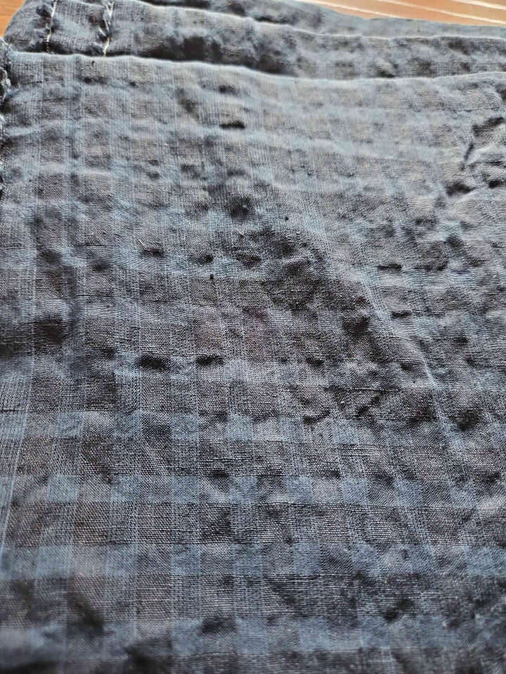 Subtle Seersucker | Linen Cotton Gingham Fabric 8300 8301