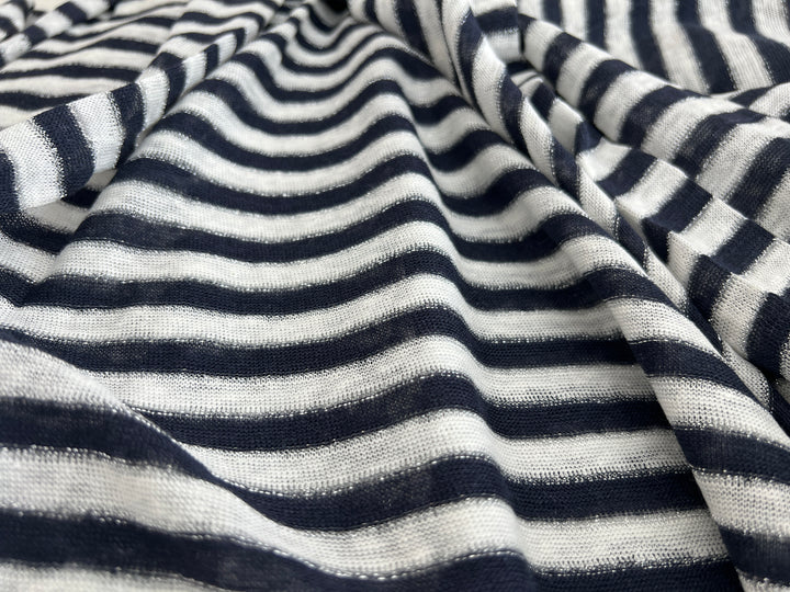Remnant Fabric #487 - Linen lurex (knit) - 9.5y