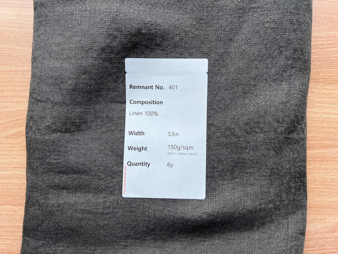 Remnant Fabric #401 - Linen 100% - 6y