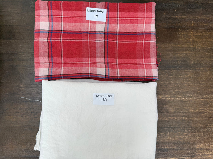 24.5 y of Woven Fabric of Linen - Surprise Box No.18