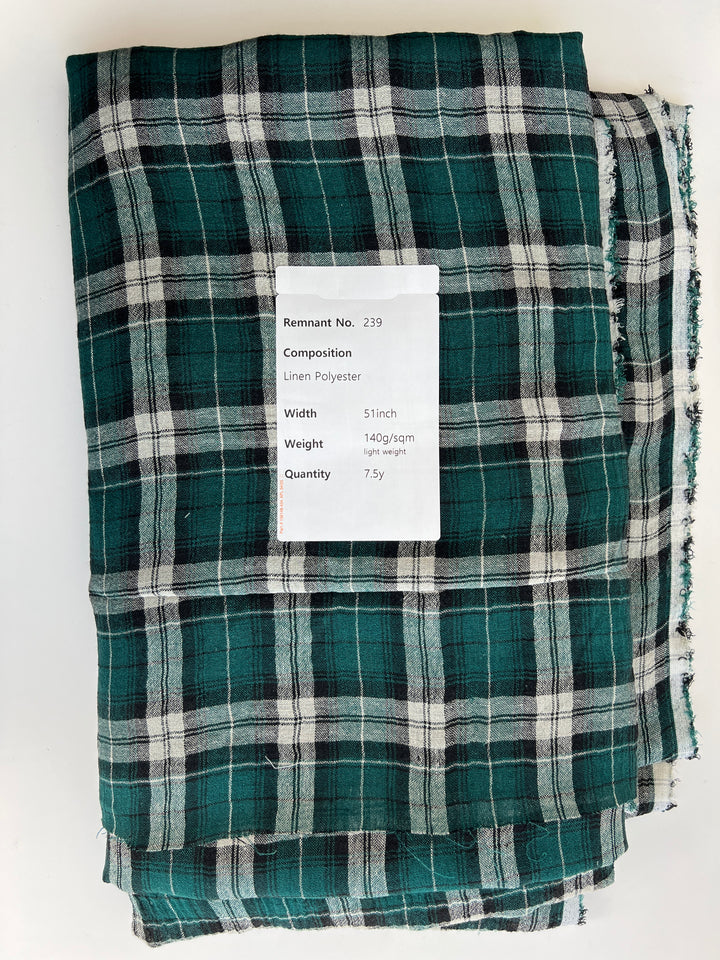 Remnant Fabric #239 - Linen Polyester 7.5y