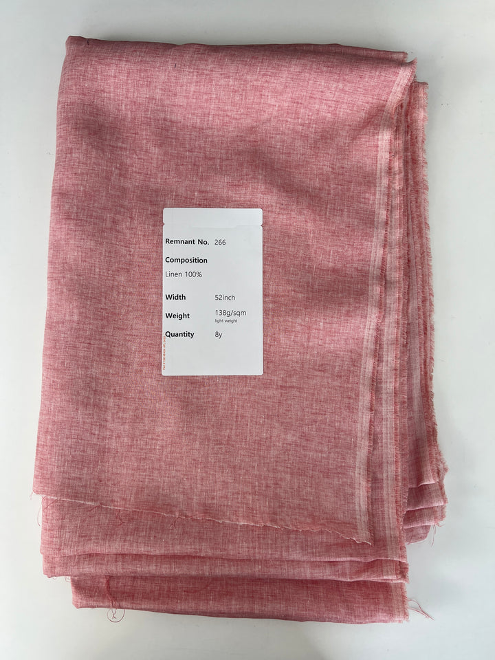 Remnant Fabric #266 - Linen 100% 8y