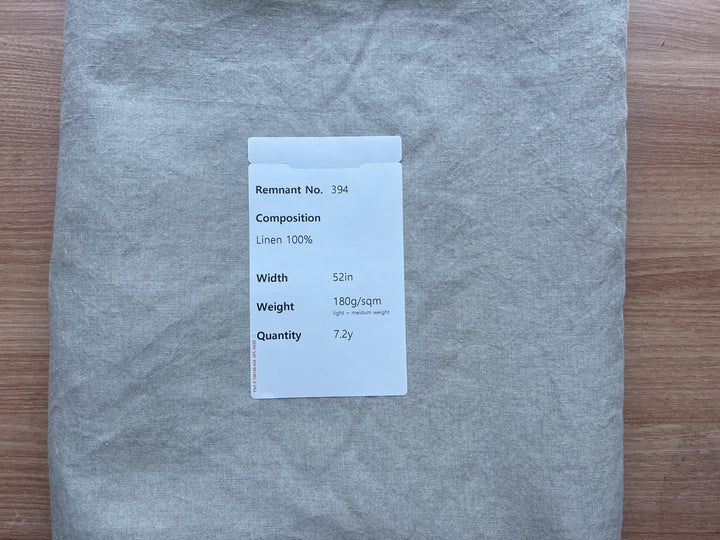 Remnant Fabric #394 - Linen 100% - 7.2y