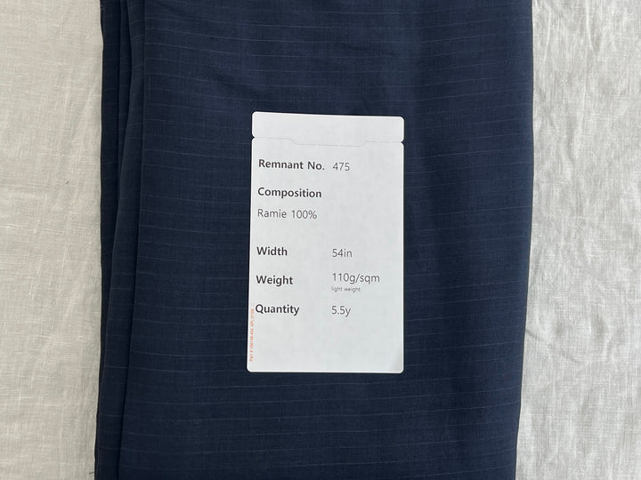 Remnant Fabric #475 - Ramie 100%  - 5.5y