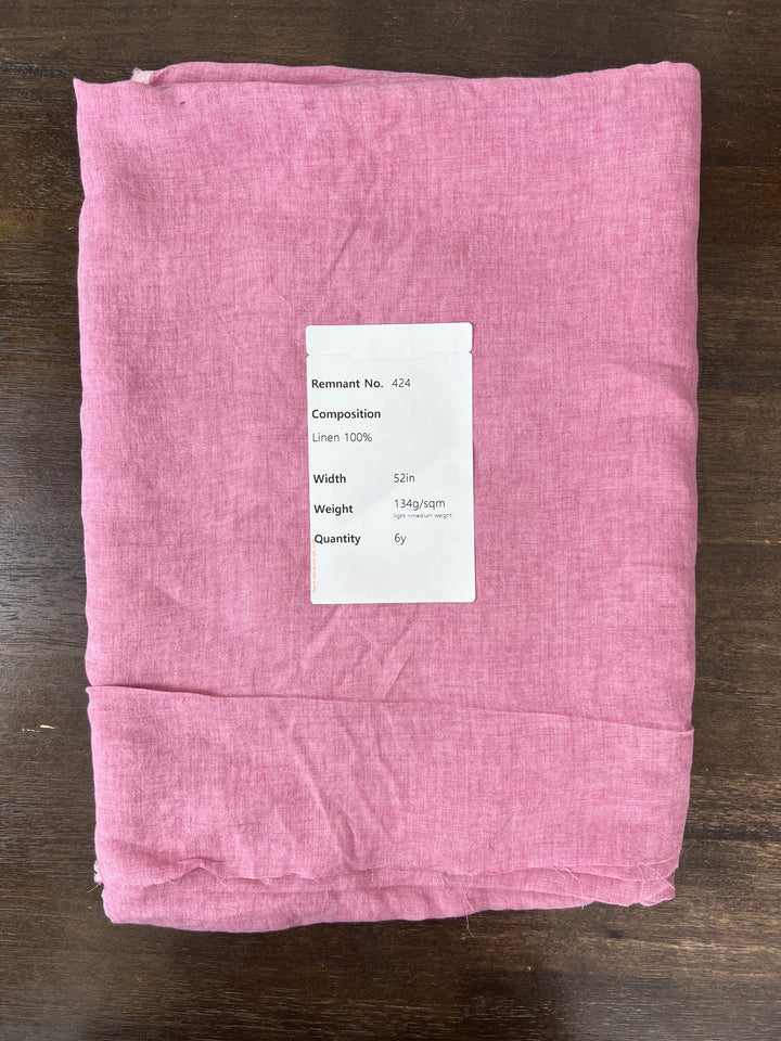 Remnant Fabric #424 - Linen 100% - 6y