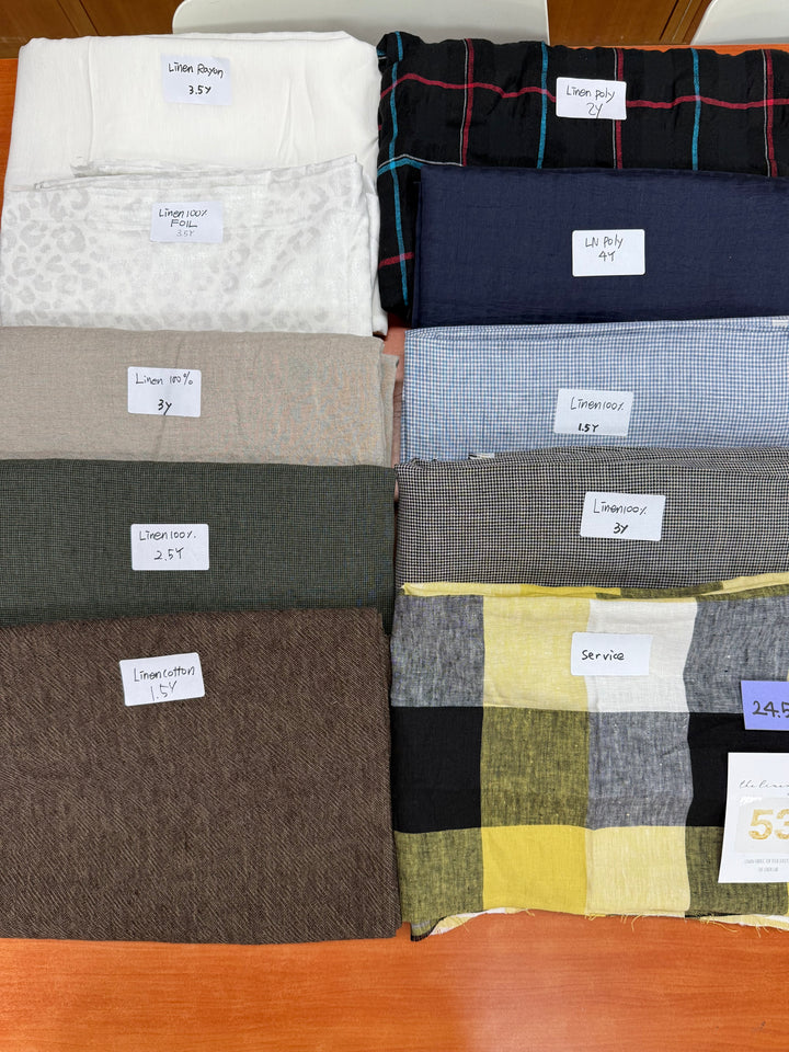 24.5 of Woven Fabric of Linen - Surprise Box No.53