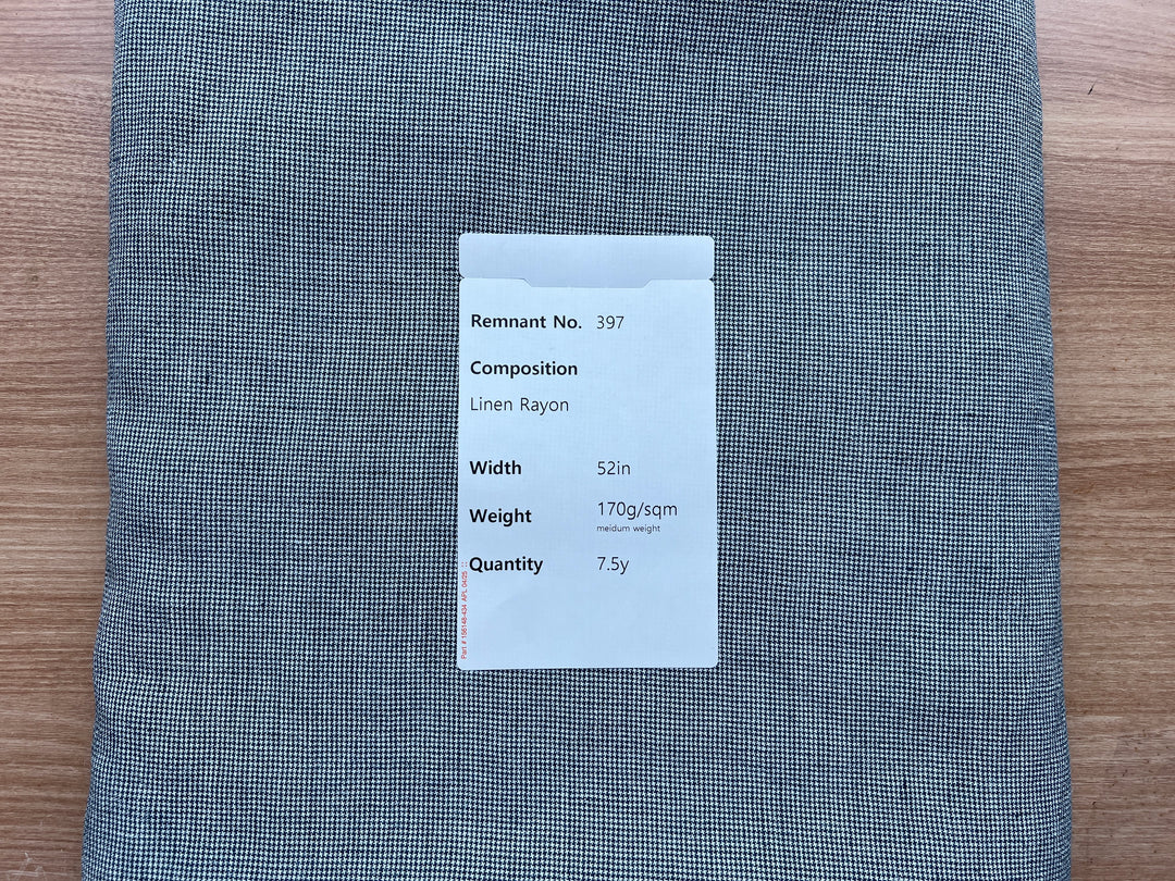 Remnant Fabric #397 - Linen Rayon - 7.5y