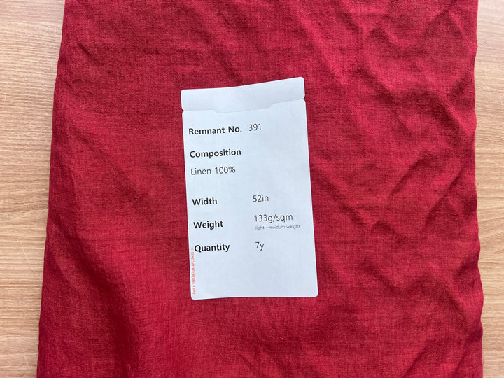 Remnant Fabric #391 - Linen 100% - 7y