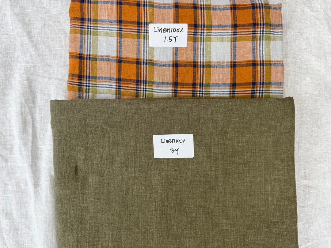 24.5 y of Woven Fabric of Linen - Surprise Box No.37