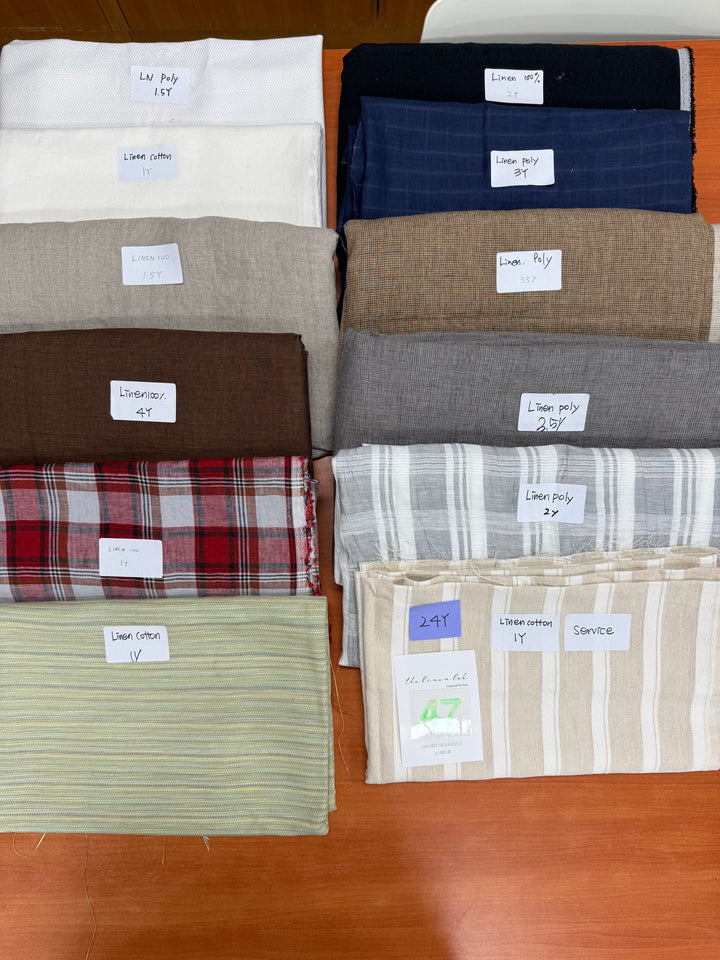 24 y of Woven Fabric of Linen - Surprise Box No.47