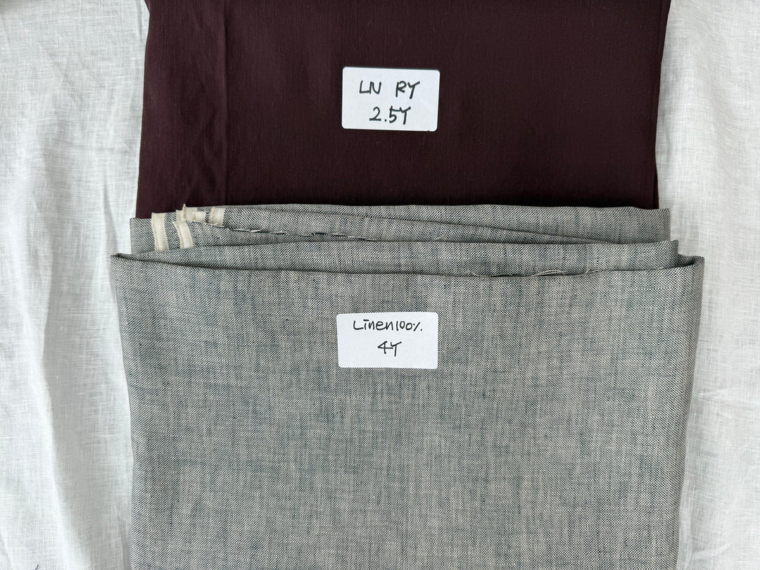 25.5 y of Woven Fabric of Linen - Surprise Box No.38