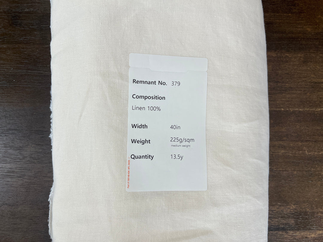 Remnant Fabric #379 - Linen 100% - 13.5y