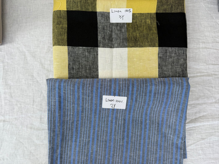 24.5 y of Woven Fabric of Linen - Surprise Box No.45