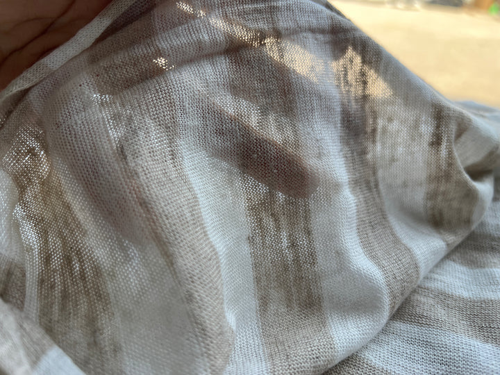 Remnant Fabric #387 - Linen 100% Knit - 7.5y