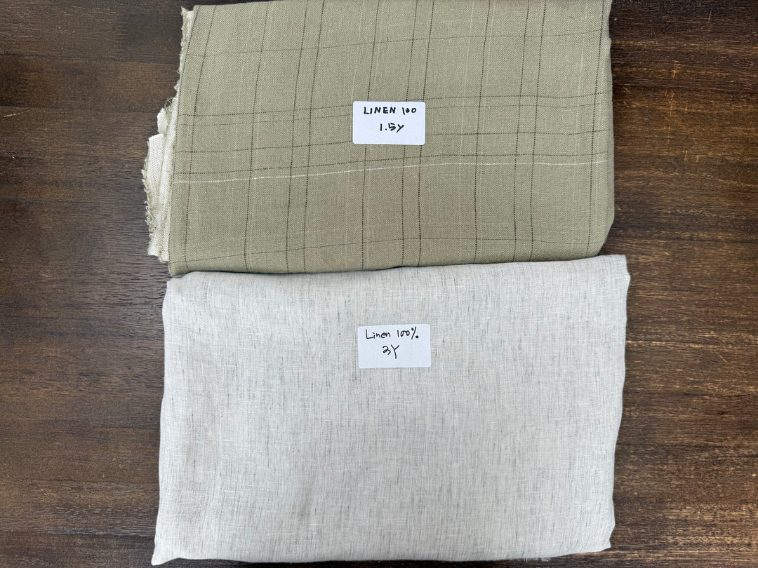 24.5 y of Woven Fabric of Linen - Surprise Box No.18