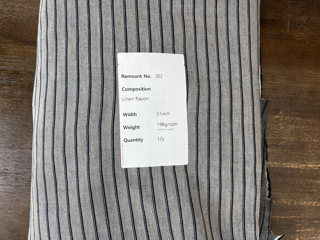 Remnant Fabric #362 - Linen Rayon- 12y