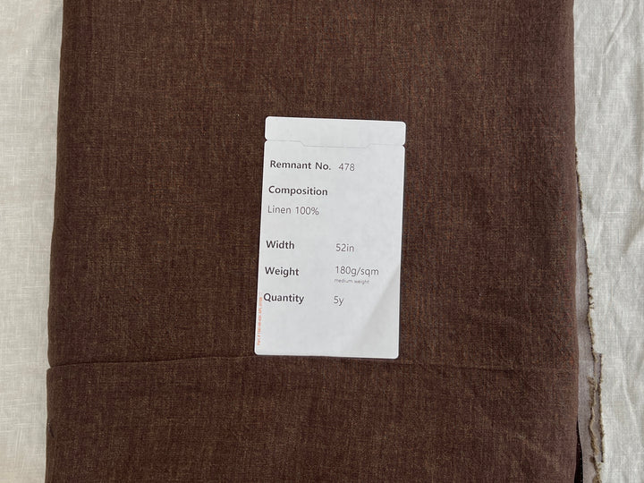 Remnant Fabric #478 - Linen 100%  - 5y