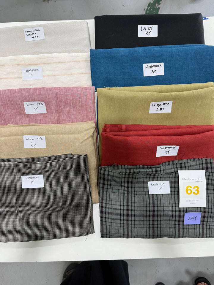 24 of Woven Fabric of Linen - Surprise Box No.63