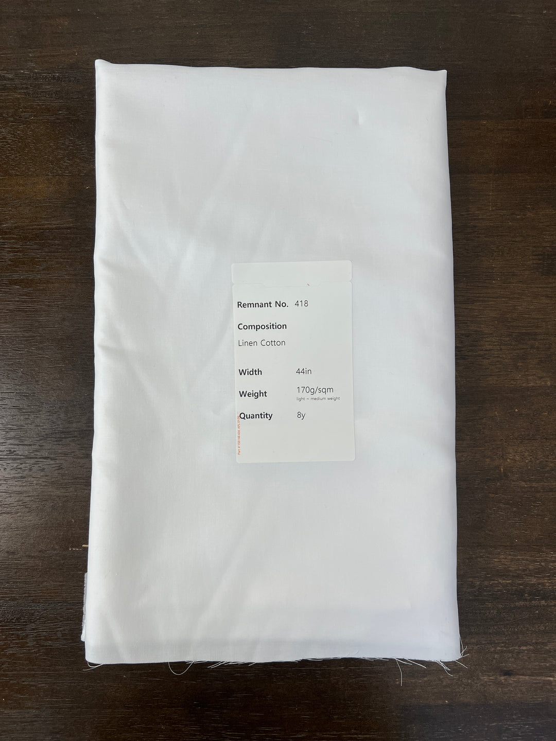 Remnant Fabric #418 - Linen Cotton - 8y
