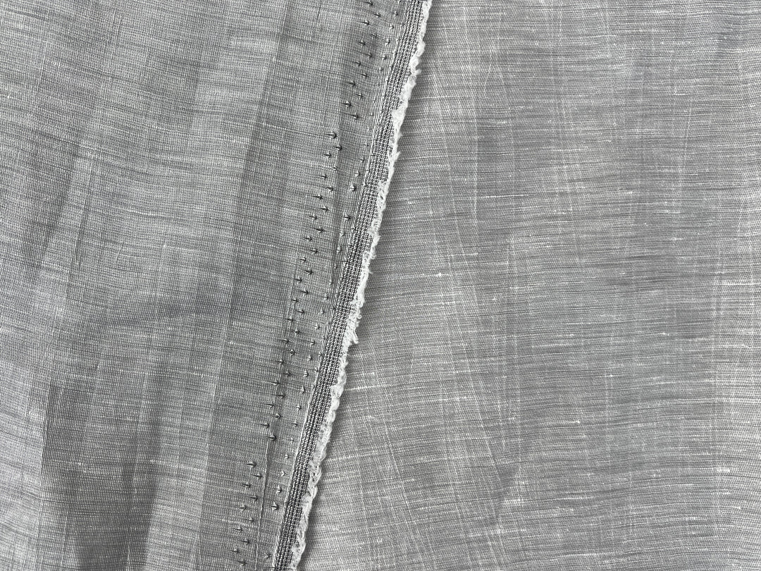 Textured Crushed Linen Blend Fabric | Creased Wrinkle Effect | 54"