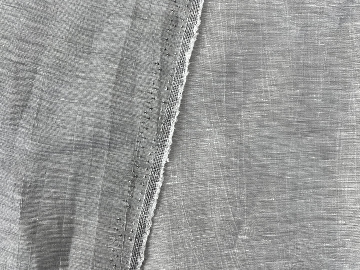 Textured Crushed Linen Blend Fabric | Creased Wrinkle Effect | 54"