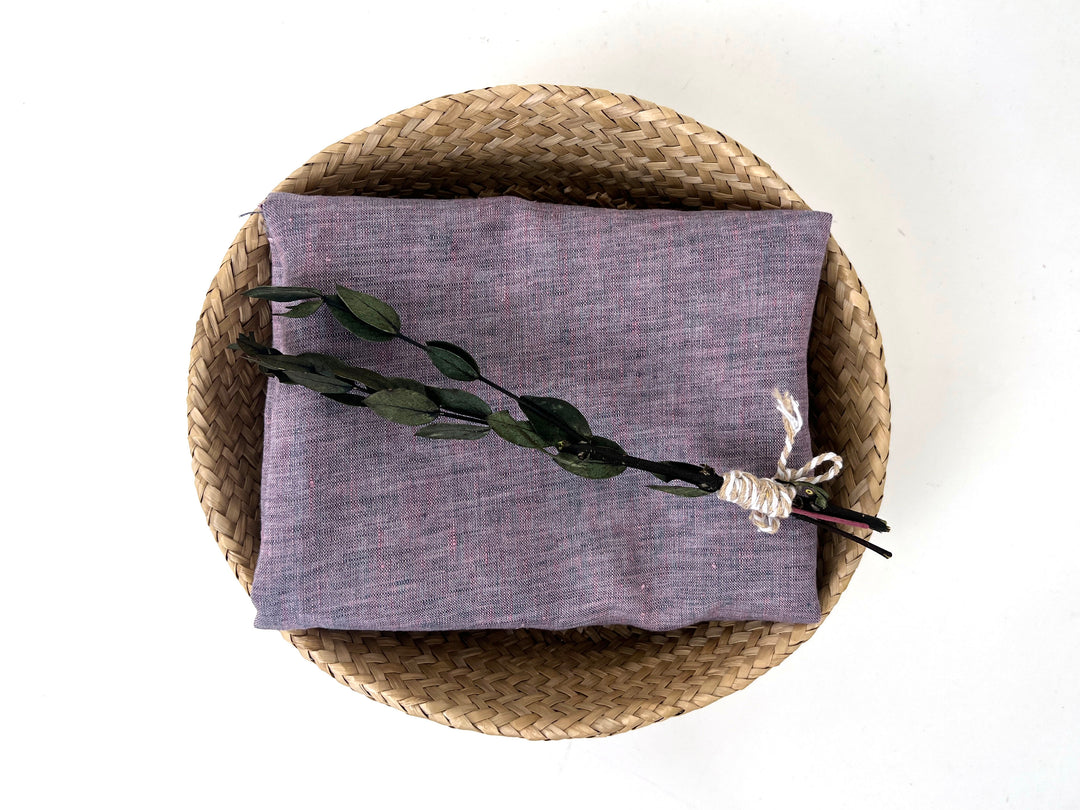 100% Linen Vintage Dyed Delave Fabric – Fine 21s Yarn, Pre-Washed, Light Weight Pink 7127