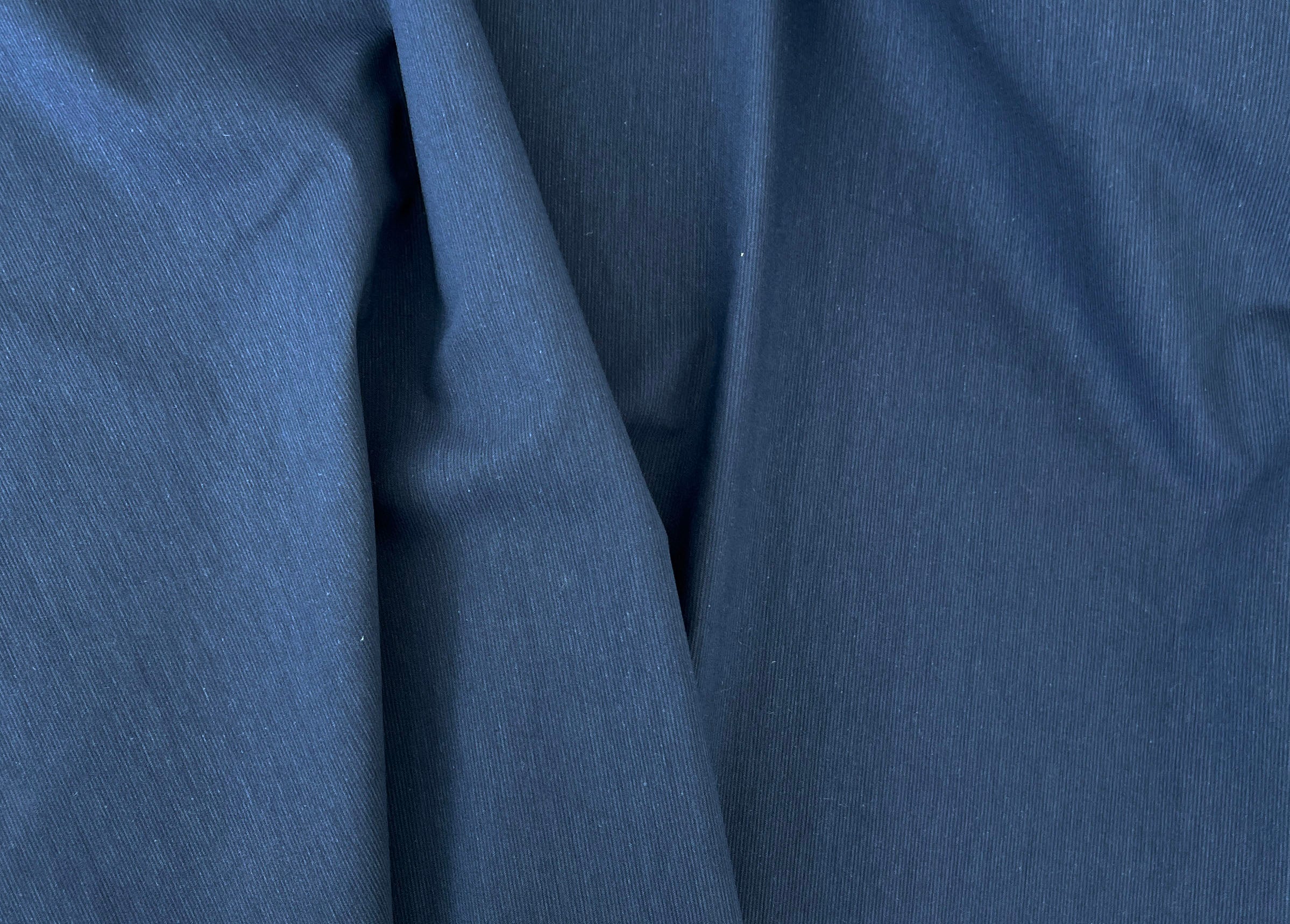 Blue Cotton Polyester Dobby Fabric – Subtle Stripe & Natural