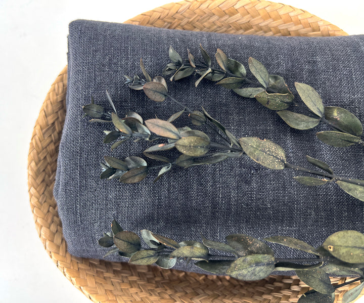 Delave Vintage Dyed 100% Linen Fabric – Medium to Heavyweight, Soft Finish 7491 7054 7957 7676