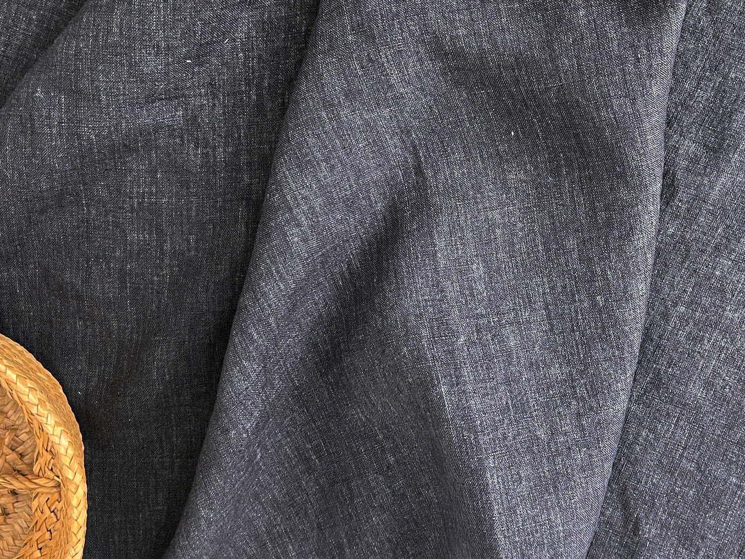 Delave Vintage Dyed 100% Linen Fabric – Medium to Heavyweight, Soft Finish 7491 7054 7957 7676