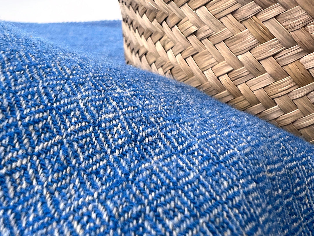 Linen Wool Broken Diamond Twill Fabric – Viking Inspired, Soft & Pre-Washed 8178 8179 8180